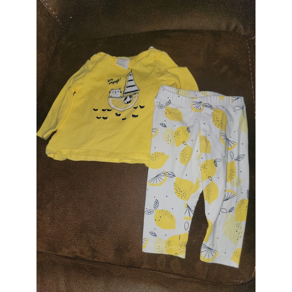 Gymboree layette line bright days‎ ahead cat boat bon voyage outfit 3 6 months